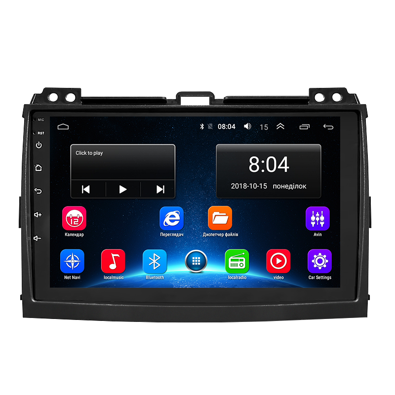 Штатная магнитола Lesko для Lexus GX I 2002-2009 экран 9" 2/32Gb Wi-Fi GPS Base