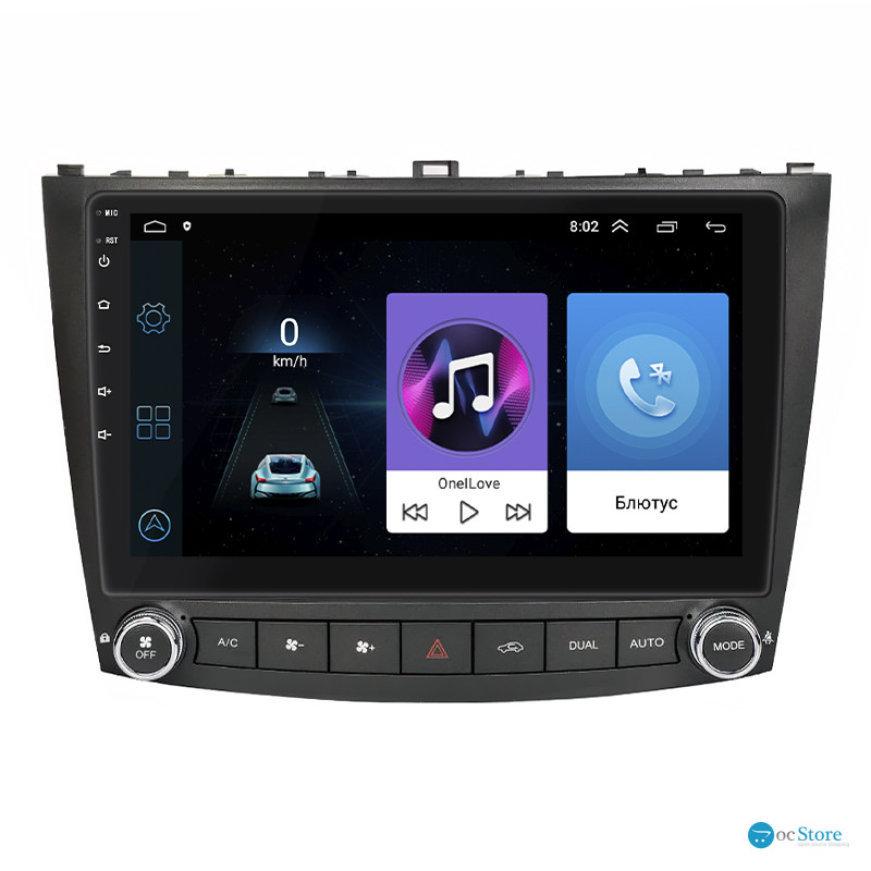 Штатная магнитола Lesko для Lexus IS II Рестайлинг 2008-2010 экран 10" 1/16Gb Wi-Fi GPS Base