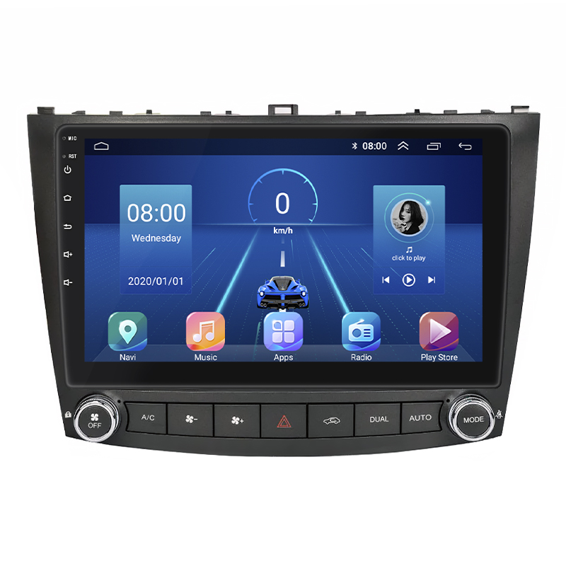 Штатная магнитола Lesko для Lexus IS II Рестайлинг 2008-2010 экран 10" 6/128Gb 4G Wi-Fi GPS Top