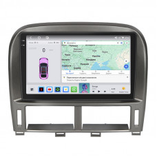 Штатная магнитола Lesko для Lexus LS III Рестайлинг ver 2 2003-2006 экран 9" 4/64 QLED CarPlay 4G Wi-Fi GPS 360 Prime