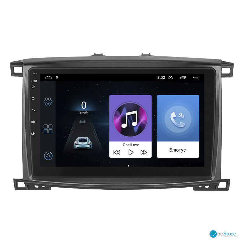 Штатная магнитола Lesko для Lexus LX II Рестайлинг 2002-2007 экран 10" 1/16Gb Wi-Fi GPS Base