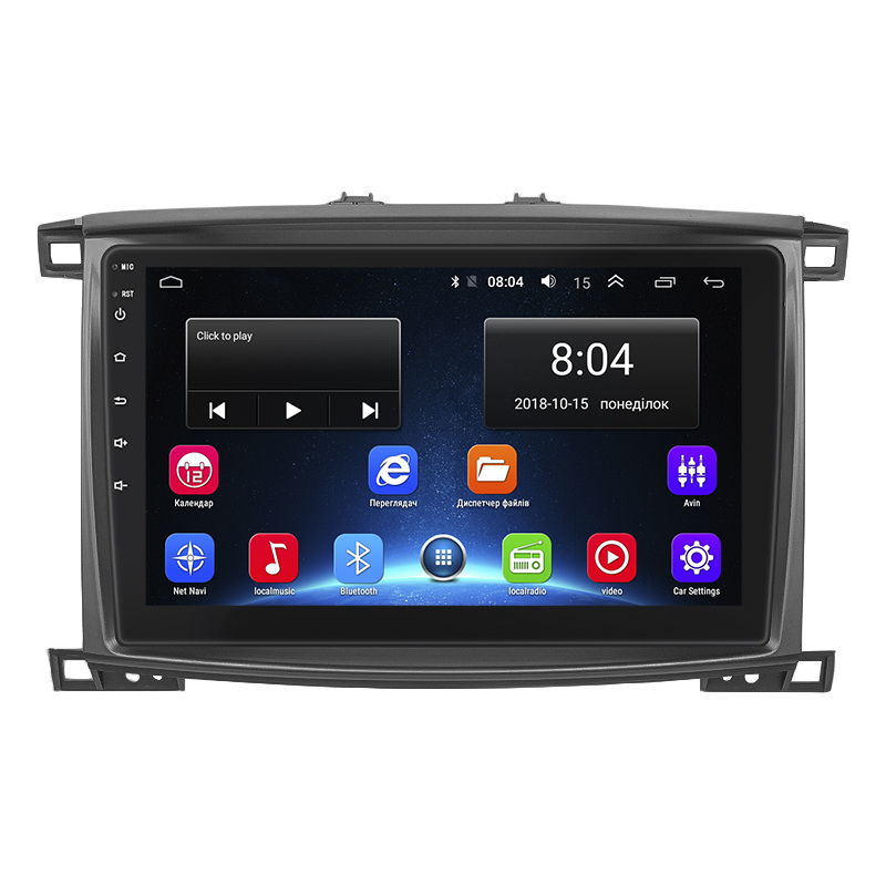 Штатная магнитола Lesko для Lexus LX II Рестайлинг 2002-2007 экран 10" 2/32Gb Wi-Fi GPS Base