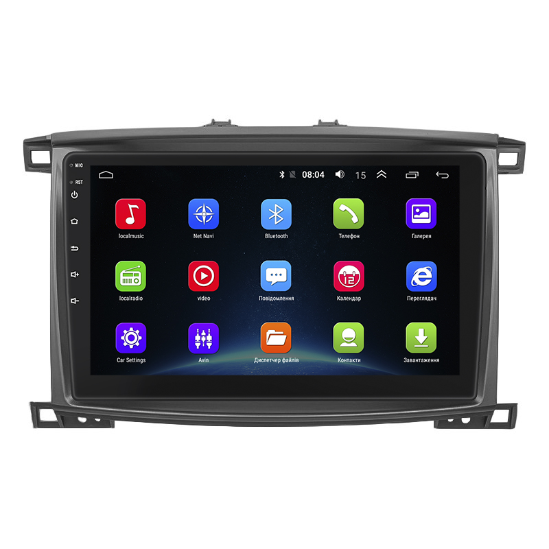 Штатная магнитола Lesko для Lexus LX II Рестайлинг 2002-2007 экран 10" 2/32Gb Wi-Fi GPS Base