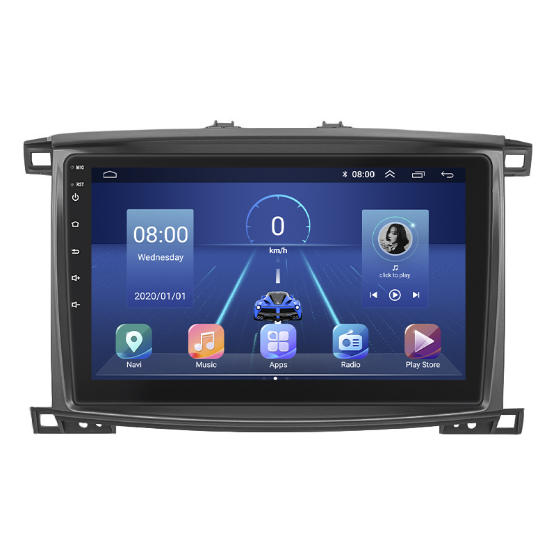 Штатная магнитола Lesko для Lexus LX II Рестайлинг 2002-2007 экран 10" 2/32Gb 4G Wi-Fi GPS Top