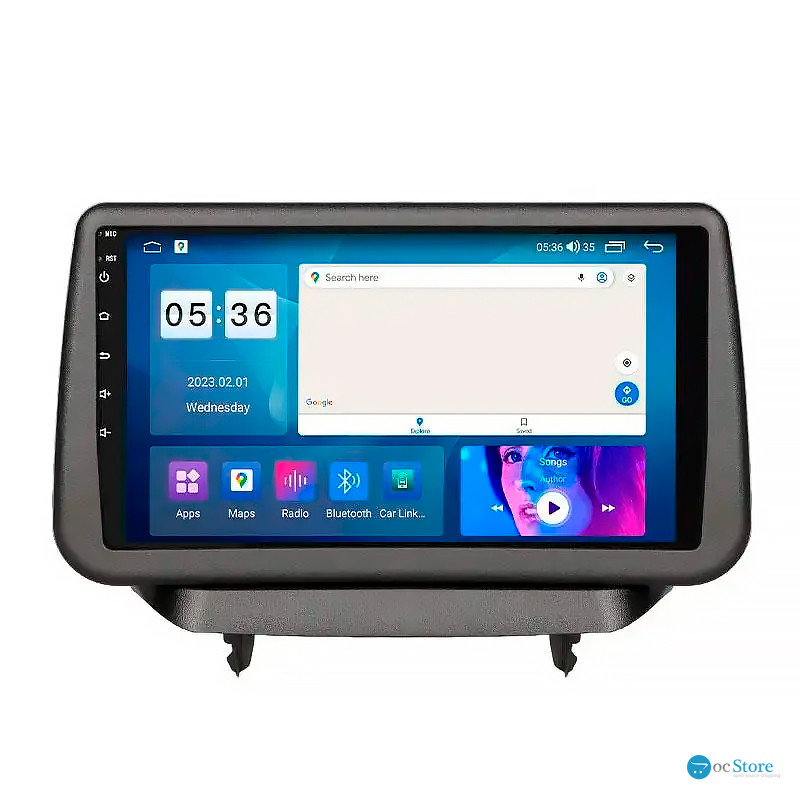Штатная магнитола Lesko для Mazda 2 III (DJ) 2014-2019 экран 9" 2/32Gb CarPlay 4G Wi-Fi GPS Prime