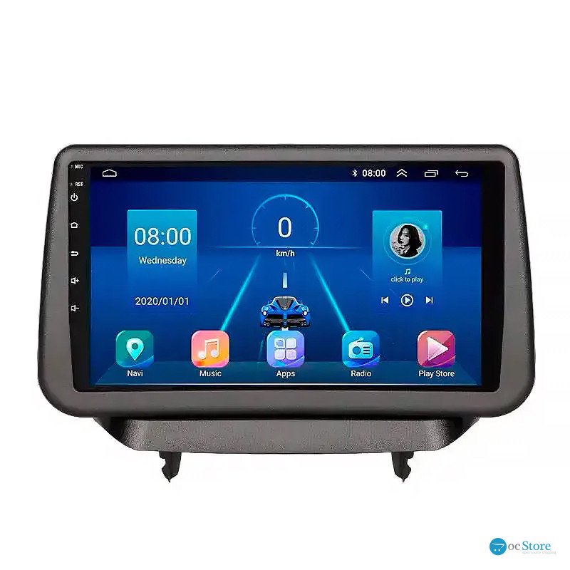 Штатная магнитола Lesko для Mazda 2 III (DJ) 2014-2019 экран 9" 4/64Gb 4G Wi-Fi GPS Top
