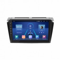 Штатная магнитола Lesko для Mazda 3 I (BK) Рестайлинг 2006-2009 экран 9" 2/32Gb 4G Wi-Fi GPS Top