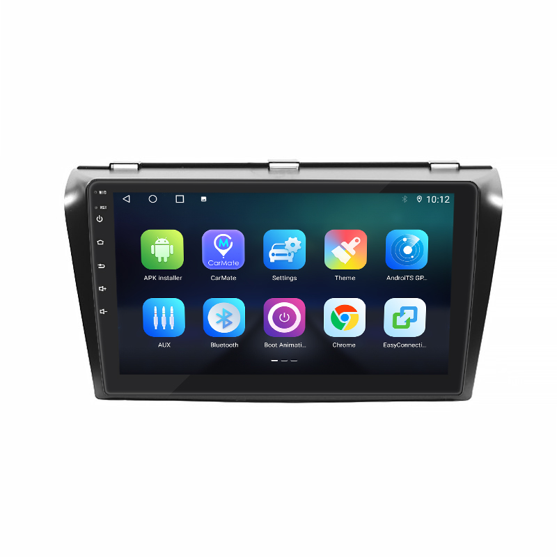 Штатная магнитола Lesko для Mazda 3 I (BK) Рестайлинг 2006-2009 экран 9" 4/64Gb 4G Wi-Fi GPS Top