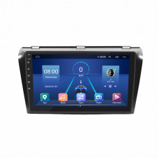 Штатная магнитола Lesko для Mazda 3 I (BK) Рестайлинг 2006-2009 экран 9" 6/128Gb 4G Wi-Fi GPS Top