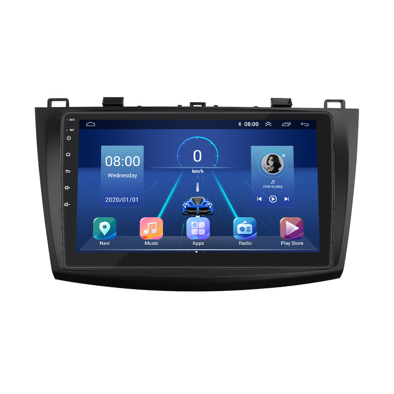 Штатная магнитола Lesko для Mazda 3 II (BL) 2008-2011 экран 9" 2/32Gb 4G Wi-Fi GPS Top