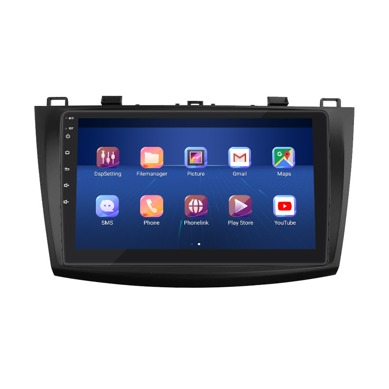 Штатная магнитола Lesko для Mazda 3 II (BL) 2008-2011 экран 9" 2/32Gb 4G Wi-Fi GPS Top