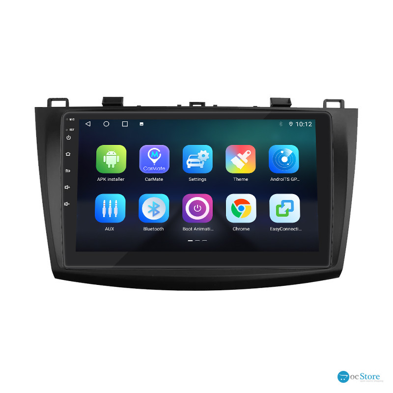 Штатная магнитола Lesko для Mazda 3 II (BL) 2008-2011 экран 9" 4/64Gb 4G Wi-Fi GPS Top