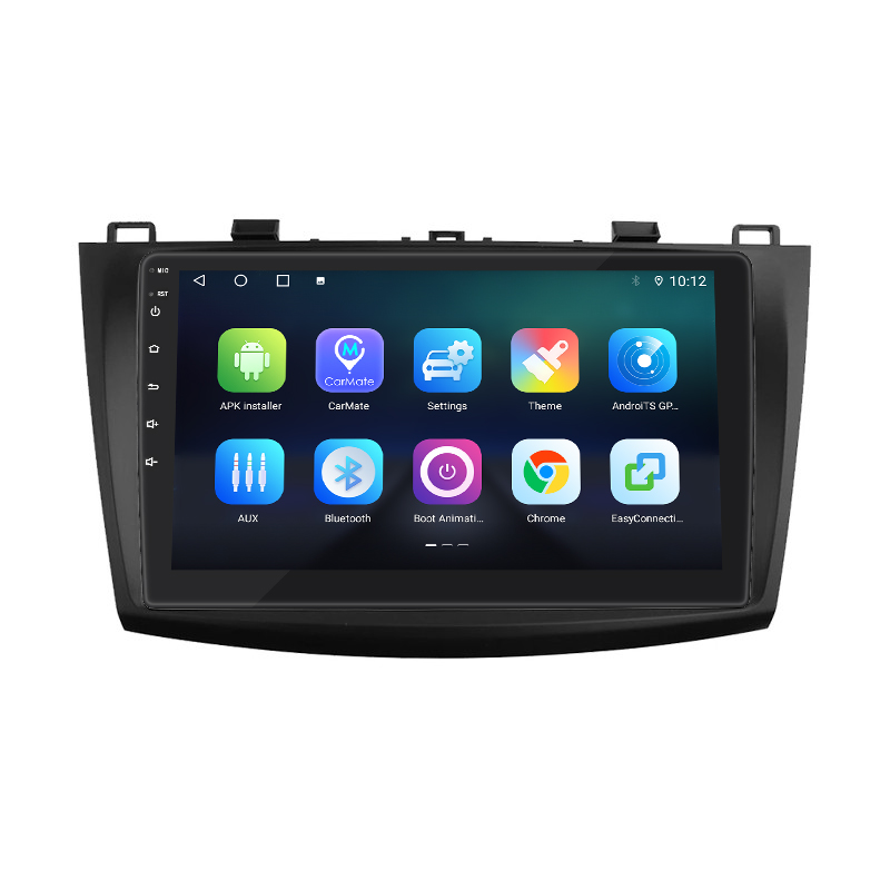 Штатная магнитола Lesko для Mazda 3 II (BL) 2008-2011 экран 9" 4/64Gb 4G Wi-Fi GPS Top