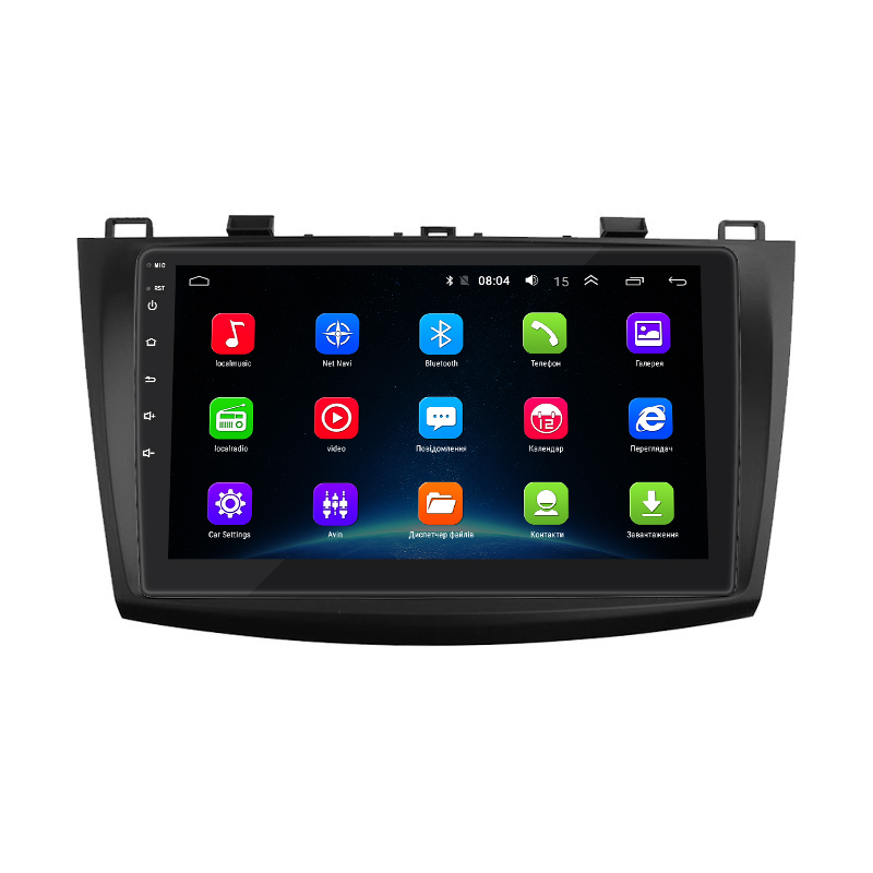 Штатная магнитола Lesko для Mazda 3 II (BL) Рестайлинг 2011-2013 экран 9" 2/32Gb Wi-Fi GPS Base