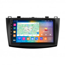 Штатная магнитола Lesko для Mazda 3 II (BL) Рестайлинг 2011-2013 экран 9" 2/32Gb CarPlay 4G Wi-Fi GPS Prime