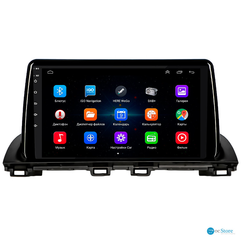 Штатная магнитола Lesko для Mazda 3 III (BM) 2013-2017 экран 9" 1/16Gb Wi-Fi GPS Base
