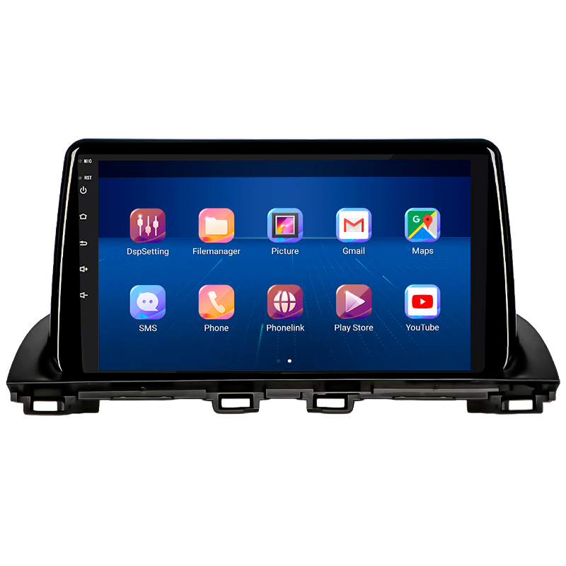 Штатная магнитола Lesko для Mazda 3 III (BM) 2013-2017 экран 9" 4/64Gb 4G Wi-Fi GPS Top