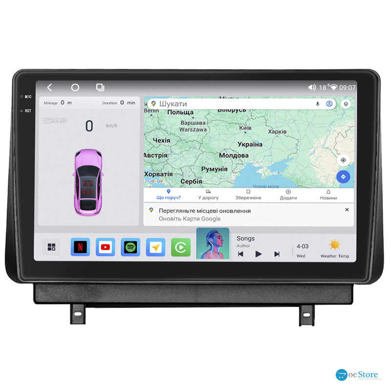 Штатная магнитола Lesko для Mazda 3 IV (BP) 2019-н.в. экран 10" 4/64 QLED CarPlay 4G Wi-Fi GPS 360 Prime