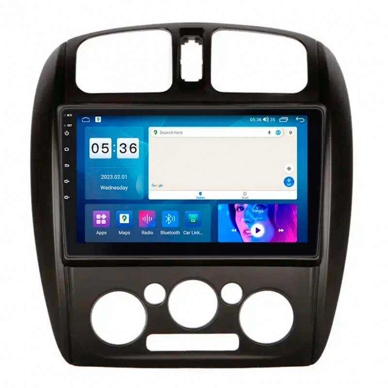 Штатная магнитола Lesko для Mazda 323 VI (BJ) Рестайлинг 2000-2003 экран 9" 4/64Gb CarPlay 4G Wi-Fi GPS Prime