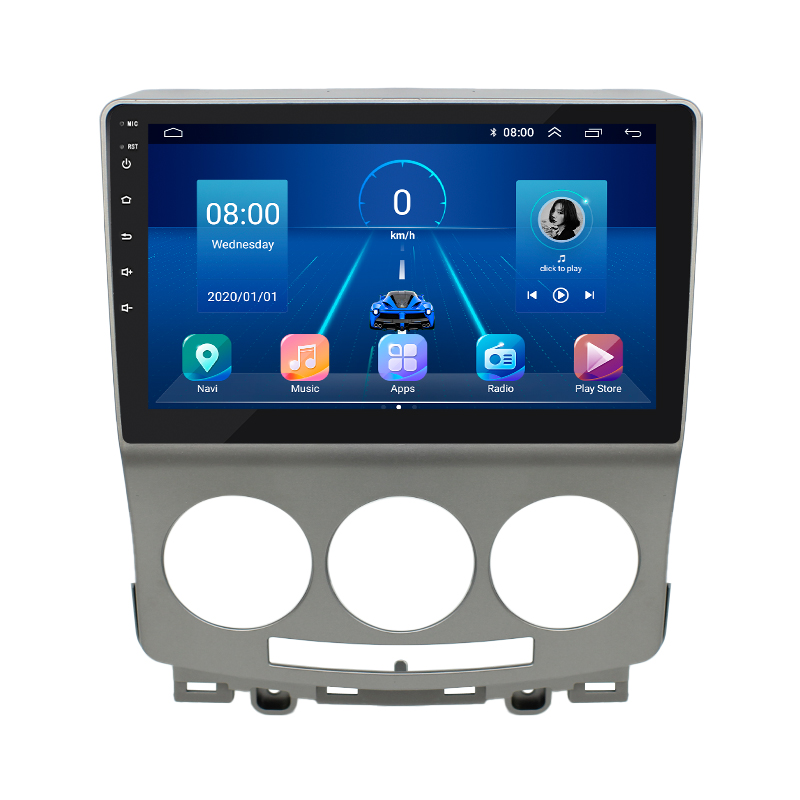 Штатная магнитола Lesko для Mazda 5 I (CR) Рестайлинг 2007-2010 экран 9" 2/32Gb 4G Wi-Fi GPS Top