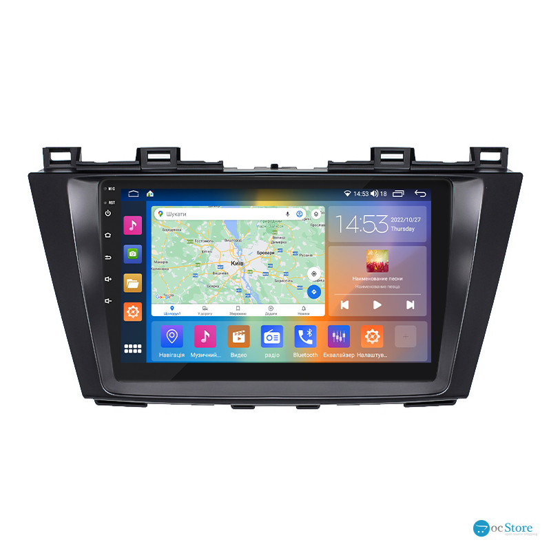 Штатная магнитола Lesko для Mazda 5 II (CW) 2010-2015 экран 9" 2/32Gb CarPlay 4G Wi-Fi GPS Prime