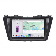 Штатная магнитола Lesko для Mazda 5 II (CW) 2010-2015 экран 9" 4/64 QLED CarPlay 4G Wi-Fi GPS 360 Prime