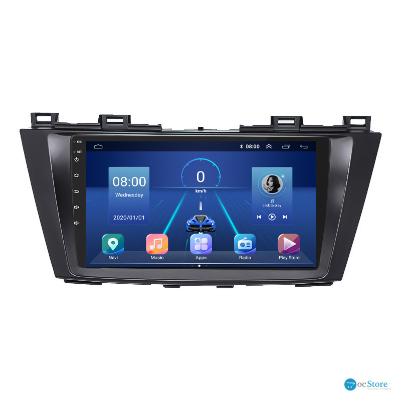 Штатная магнитола Lesko для Mazda 5 II (CW) 2010-2015 экран 9" 4/64Gb 4G Wi-Fi GPS Top