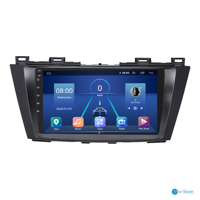 Штатная магнитола Lesko для Mazda 5 II (CW) 2010-2015 экран 9" 6/128Gb 4G Wi-Fi GPS Top