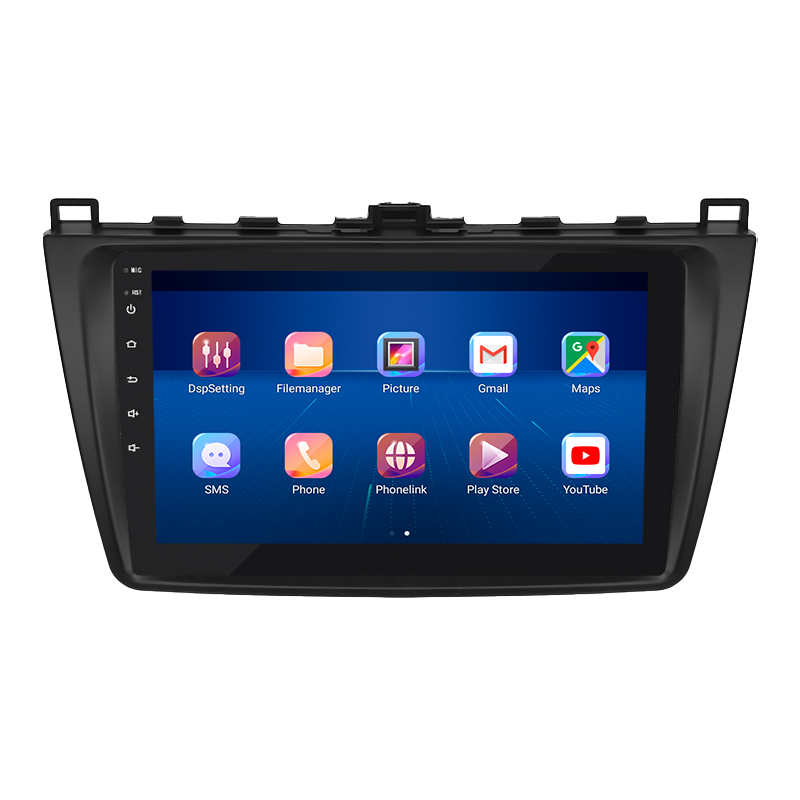 Штатная магнитола Lesko для Mazda 6 II (GH) 2007-2009 экран 9" 2/32Gb 4G Wi-Fi GPS Top