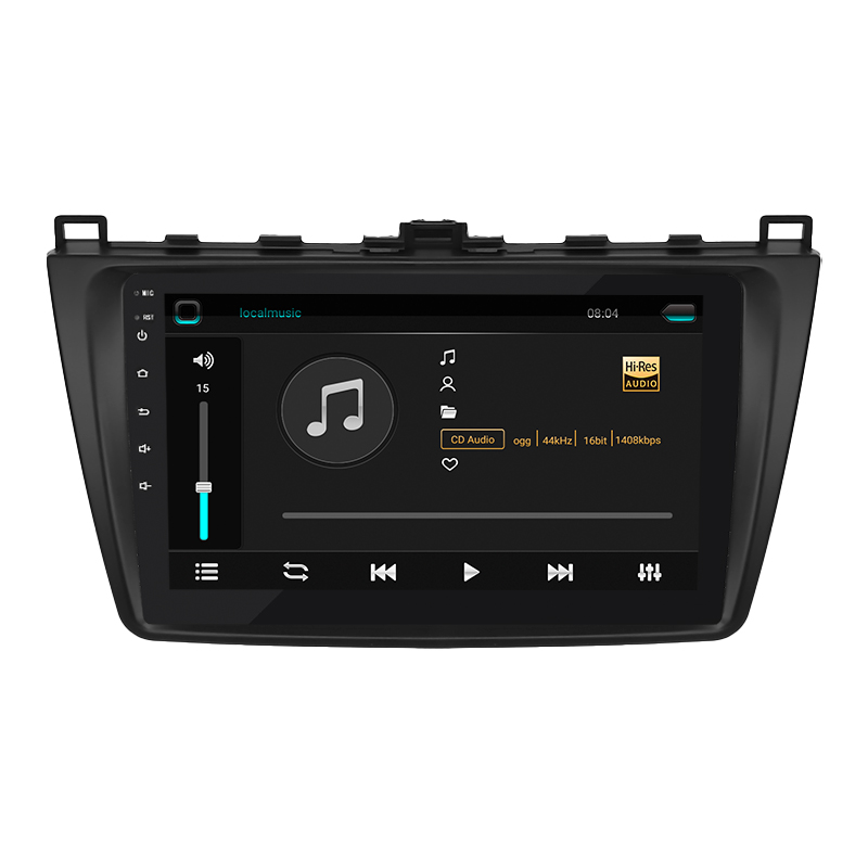 Штатная магнитола Lesko для Mazda 6 II (GH) 2007-2009 экран 9" 2/32Gb 4G Wi-Fi GPS Top