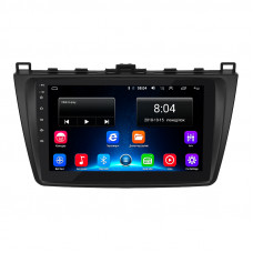 Штатная магнитола Lesko для Mazda 6 II (GH) Рестайлинг 2009-2013 экран 9" 2/32Gb Wi-Fi GPS Base