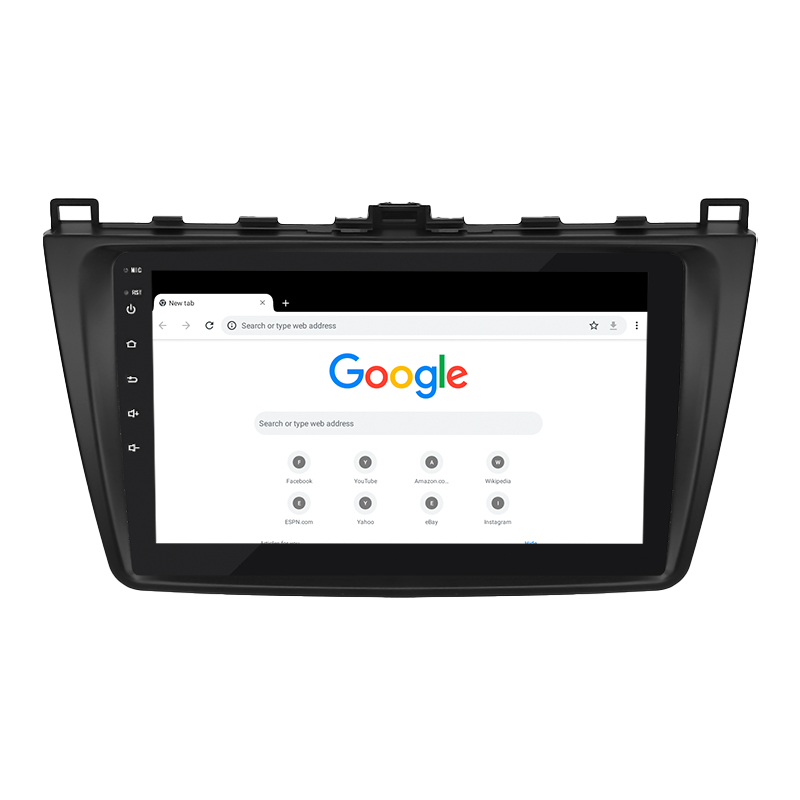 Штатная магнитола Lesko для Mazda 6 II (GH) Рестайлинг 2009-2013 экран 9" 2/32Gb Wi-Fi GPS Base