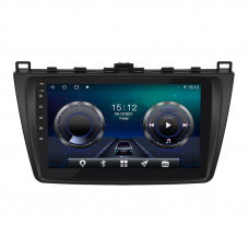 Штатная магнитола Lesko для Mazda 6 II (GH) Рестайлинг 2009-2013 экран 9" 4/64Gb 4G Wi-Fi GPS Top