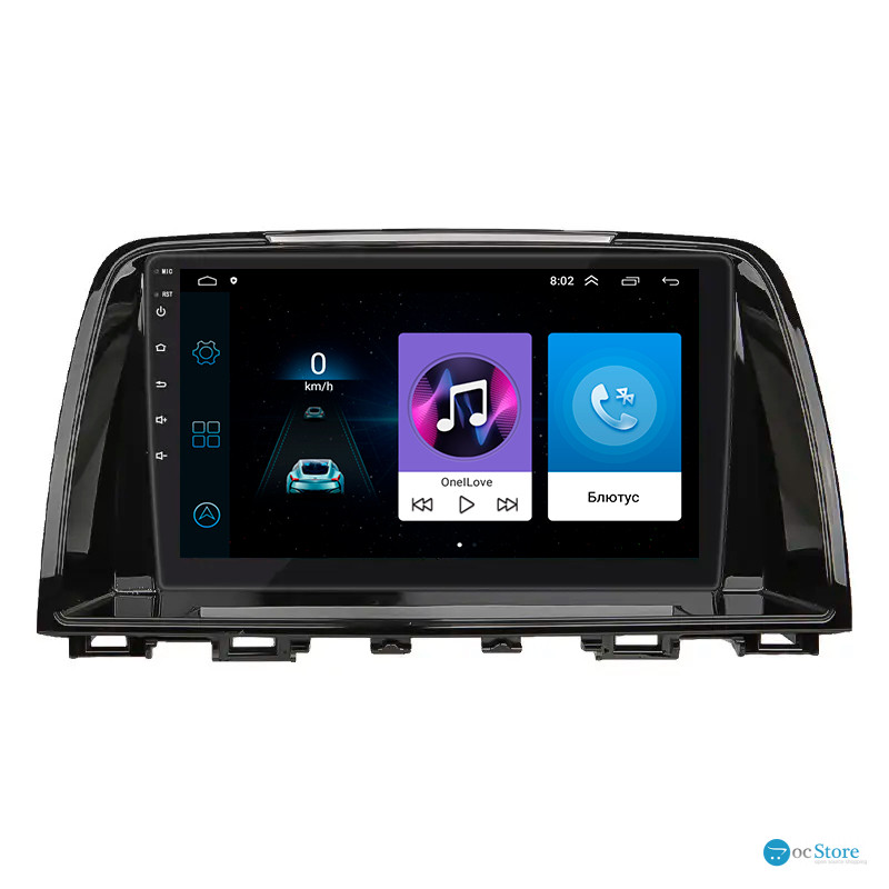 Штатная магнитола Lesko для Mazda 6 III (GJ) 2012-2015 экран 9" 1/16Gb Wi-Fi GPS Base