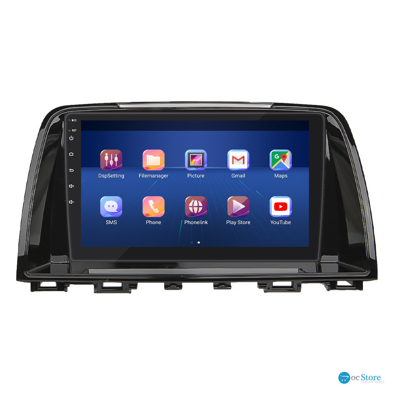 Штатная магнитола Lesko для Mazda 6 III (GJ) 2012-2015 экран 9" 2/32Gb Wi-Fi GPS Base