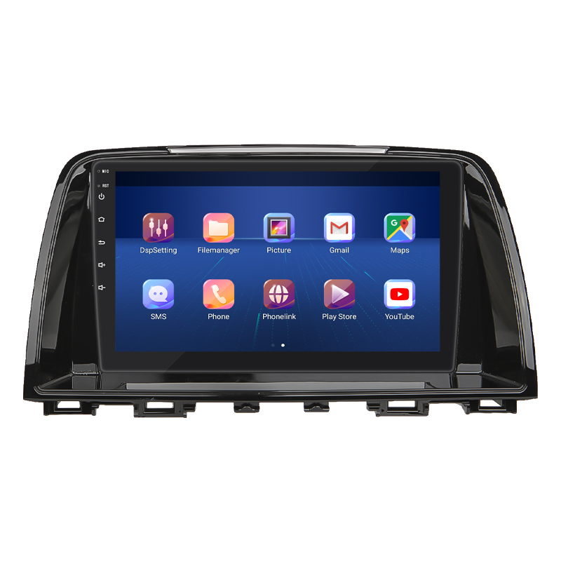 Штатная магнитола Lesko для Mazda 6 III (GJ) 2012-2015 экран 9" 2/32Gb 4G Wi-Fi GPS Top