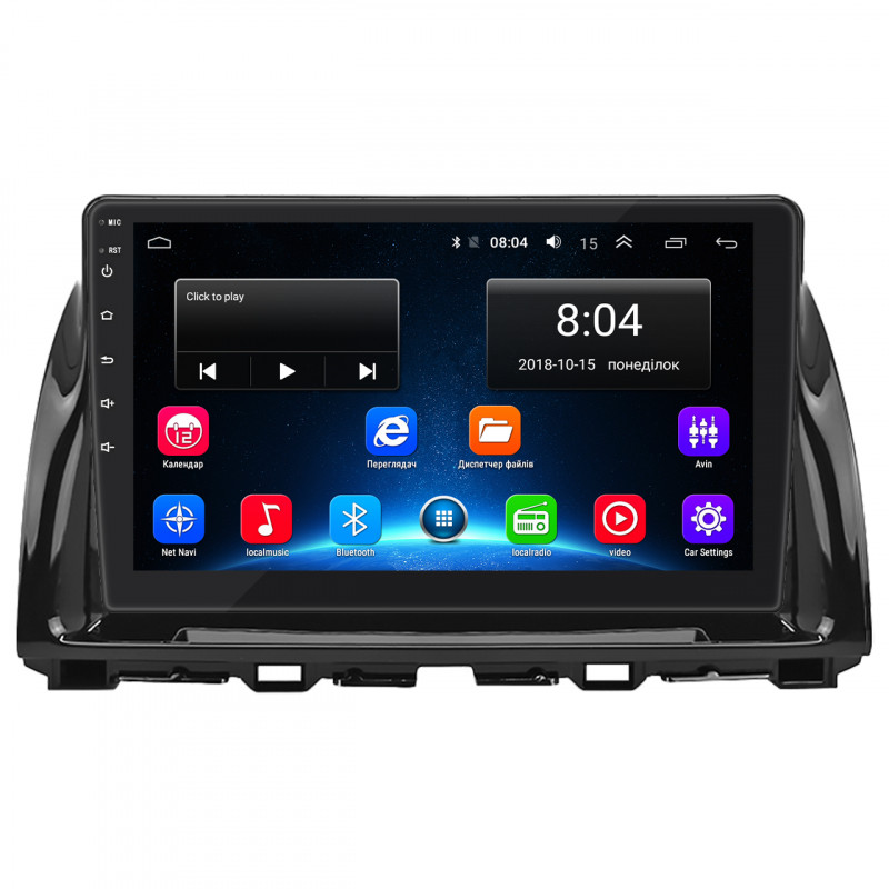 Штатная магнитола Lesko для Mazda CX-5 I Рестайлинг 2015-2017 экран 10" 2/32Gb Wi-Fi GPS Base