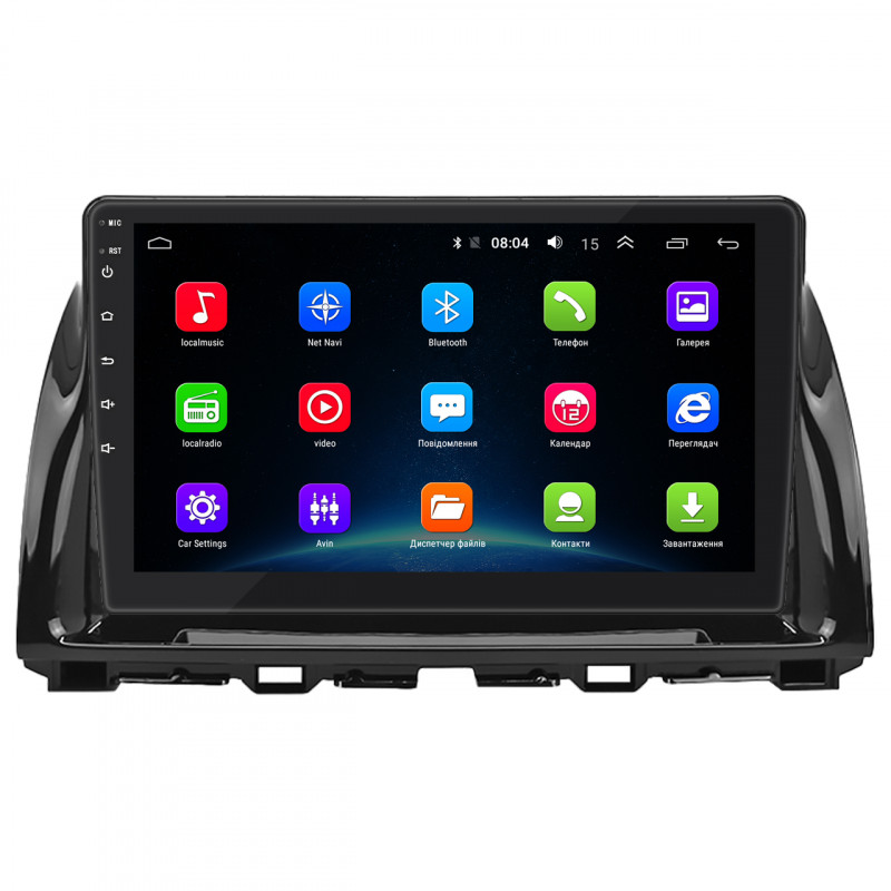 Штатная магнитола Lesko для Mazda CX-5 I Рестайлинг 2015-2017 экран 10" 2/32Gb Wi-Fi GPS Base