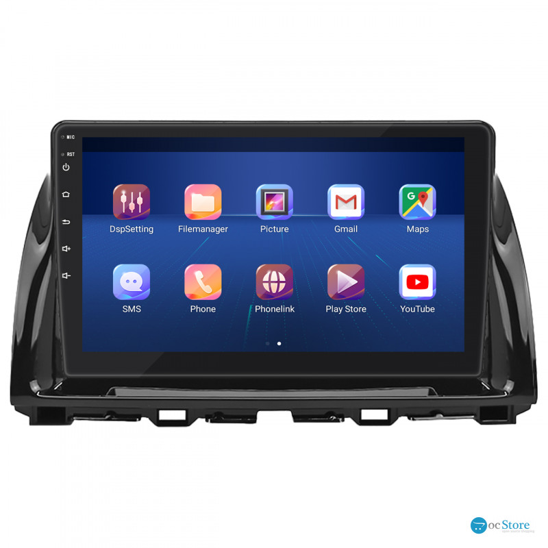 Штатная магнитола Lesko для Mazda CX-5 I Рестайлинг 2015-2017 экран 10" 2/32Gb 4G Wi-Fi GPS Top