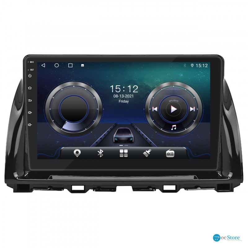Штатная магнитола Lesko для Mazda CX-5 I Рестайлинг 2015-2017 экран 10" 4/64Gb 4G Wi-Fi GPS Top