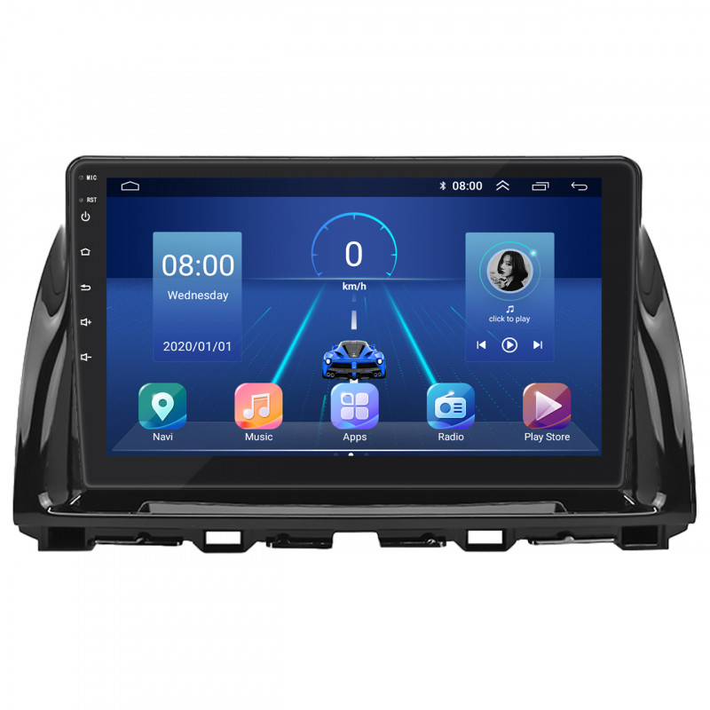 Штатная магнитола Lesko для Mazda CX-5 I Рестайлинг 2015-2017 экран 10" 6/128Gb 4G Wi-Fi GPS Top