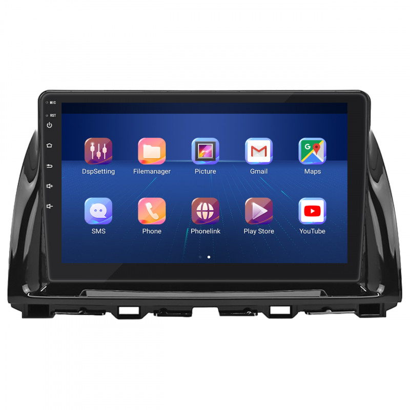 Штатная магнитола Lesko для Mazda CX-5 I Рестайлинг 2015-2017 экран 10" 6/128Gb 4G Wi-Fi GPS Top