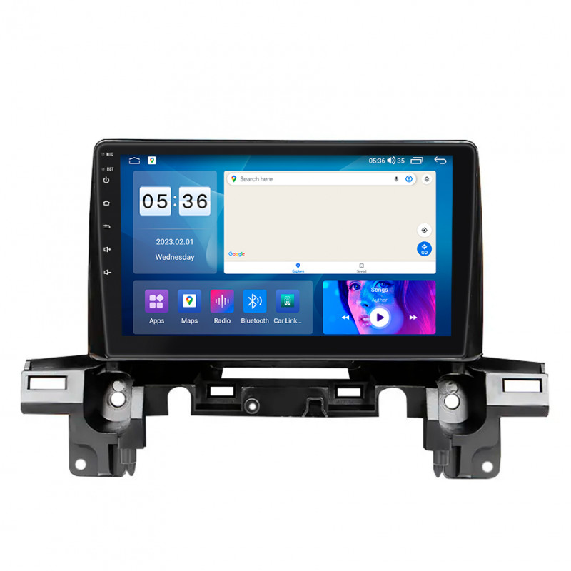 Штатная магнитола Lesko для Mazda CX-5 II 2017-н.в. экран 9" 4/64Gb CarPlay 4G Wi-Fi GPS Prime