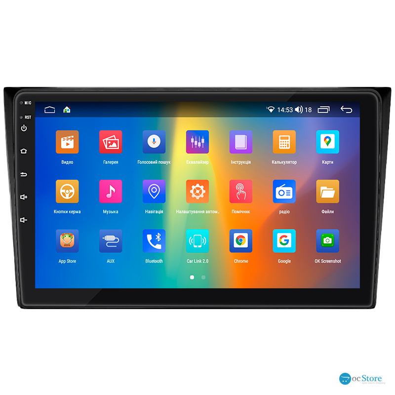 Штатная магнитола Lesko для Mazda CX-9 I 2006-2012 экран 10" 4/64Gb CarPlay 4G Wi-Fi GPS Prime