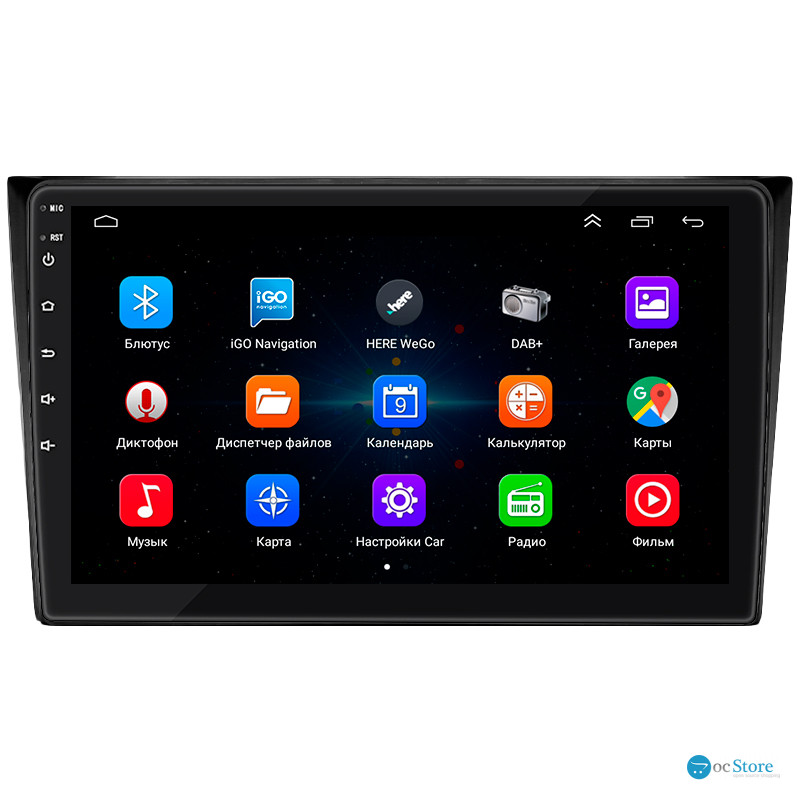 Штатная магнитола Lesko для Mazda CX-9 I Рестайлинг 2012-2016 экран 10" 1/16Gb Wi-Fi GPS Base