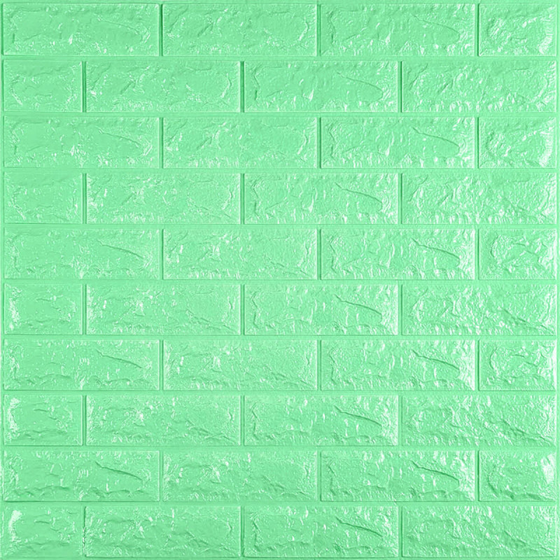 3D панель самоклеюча 700х770х7мм цегла М'ятний (012-7) SW-00000050