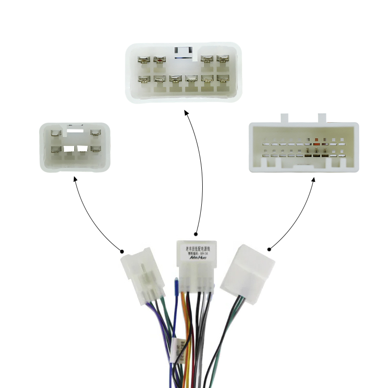 Адаптер штатного усилителя FEELDO Toyota 3 выхода (2771)