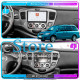 Штатная магнитола Lesko для Mazda Premacy I (CP) 1999-2005 экран 9" 4/64 QLED CarPlay 4G Wi-Fi GPS 360 Prime