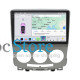 Штатная магнитола Lesko для Mazda Premacy II (CR) Рестайлинг 2007-2010 экран 9" 4/64 QLED CarPlay 4G Wi-Fi GPS 360 Prime