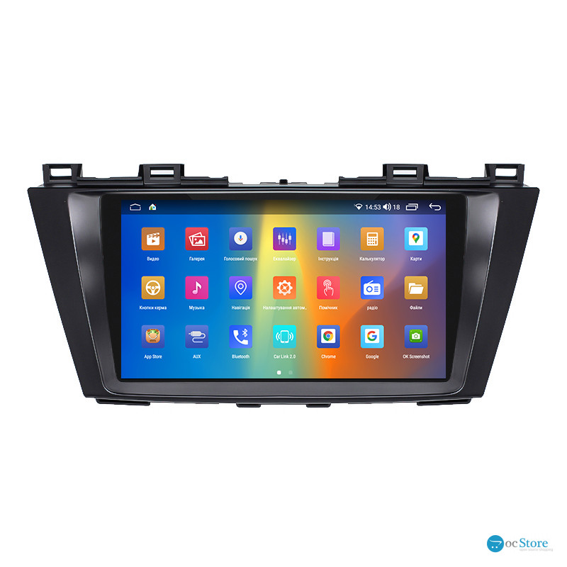 Штатная магнитола Lesko для Mazda Premacy III (CW) 2010-2017 экран 9" 2/32Gb CarPlay 4G Wi-Fi GPS Prime